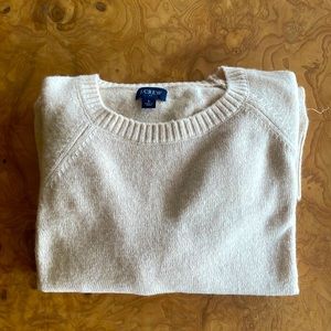 J. Crew cream sweater, L